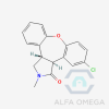 trans-(3aRS,12bRS)-5-chloro- 2,3,3a,12b-tetrahydro-2-methyl-1H- dibenz-[2,3:6,7]oxepino[4,5-c]pyrrol-
1-one