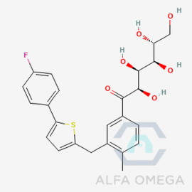 (2R,3S,4R,5R)-1-(3-((5-(4-fluorophenyl)thiophen-
2-yl)methyl)-4-methylphenyl)-2,3,4,5,6- pentahydroxyhexan-1-one.