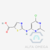 2-((6-chloro-2-methylpyrimidin-4-
yl)amino)thiazole-5-carboxylic acid