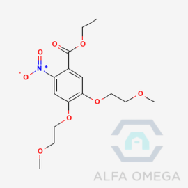 Erlotinib ETC2 Impurity/ Ethyl 4,5-Bis(2-methoxyethoxy)-2-
nitrobenzoate