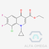 Ethyl 8-chloro-1-cyclopropyl-6,7- difluoro-1,4-dihydroquinoline-4-oxo- 3-carboxyla