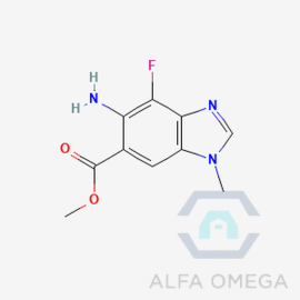 Methyl 5-amino-4-fluoro-1-methyl- 1H-benzo[d]imidazole-6-carboxylate,