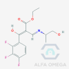2,3,4-Trifluoro-α-[[[(1S)-2-hydroxy- 1-methylethyl]amino]methylene]-β- oxo-benzenepropanoic Acid Ethyl Ester