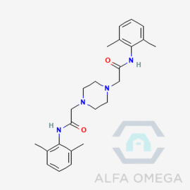 N,N’-bis(2,6-Dimethylphenyl)-1,4- piperazinediacetamide
(RNZL-23)