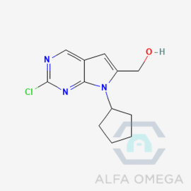 (2-Chloro-7-cyclopentyl-7H-
pyrrolo[2,3-d]pyrimidin-6- yl)methanol