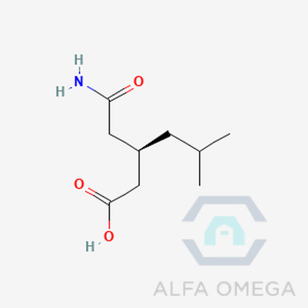 (R)-(-)-3-(Carbamoylmethyl)-5- methylhexanoic acid