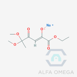 (Z)-ethyl 2-hydroxy-5, 5-dimethoxy-4 oxohex-2-enoate.